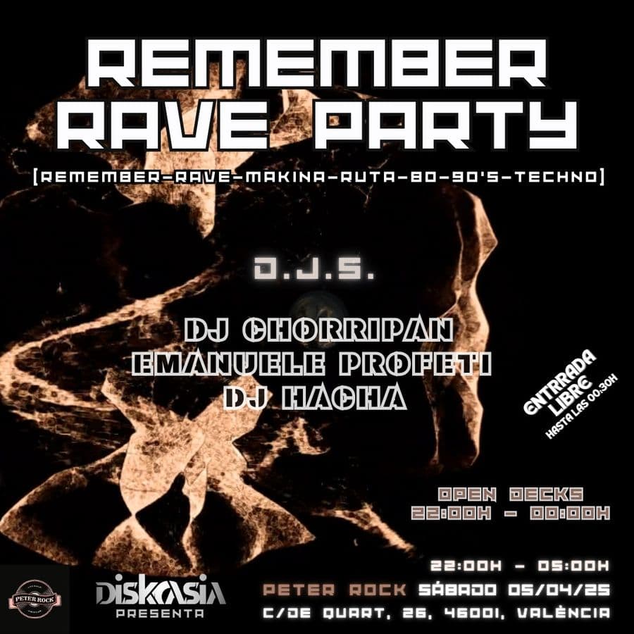 Diskrasia, presenta ▶︎ REMEMBER RAVE PARTY